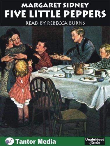 Front cover of Five Little Peppers and How They Grew, with eBook